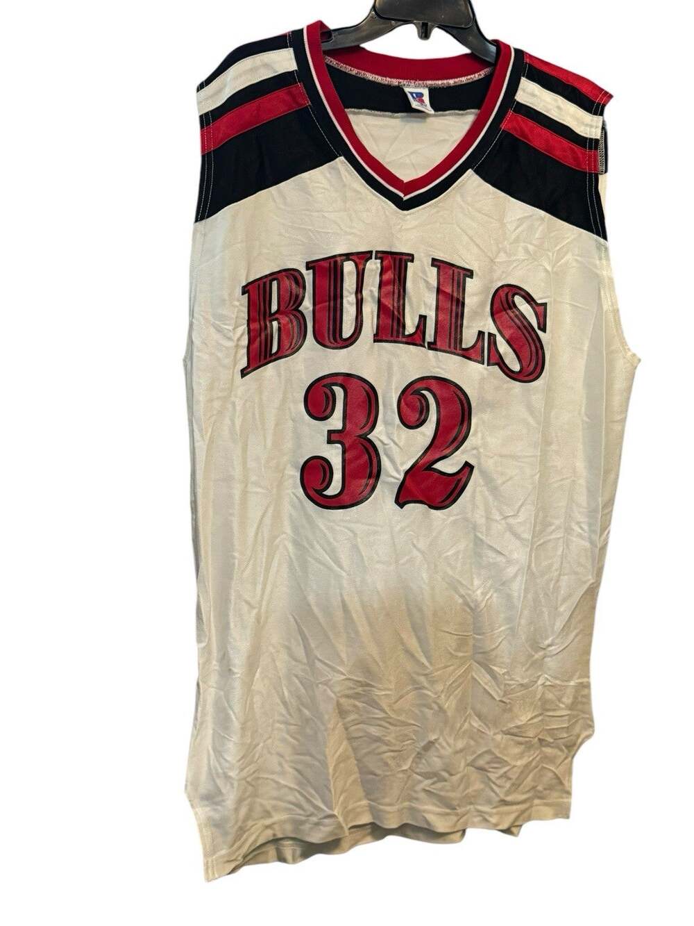Vintage Rare Russell Athletics NBA Chicago Bulls Mens Basketball Jersey 32 Sz 46
